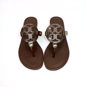Tory Burch Miller Sandal Dark Brown 7
